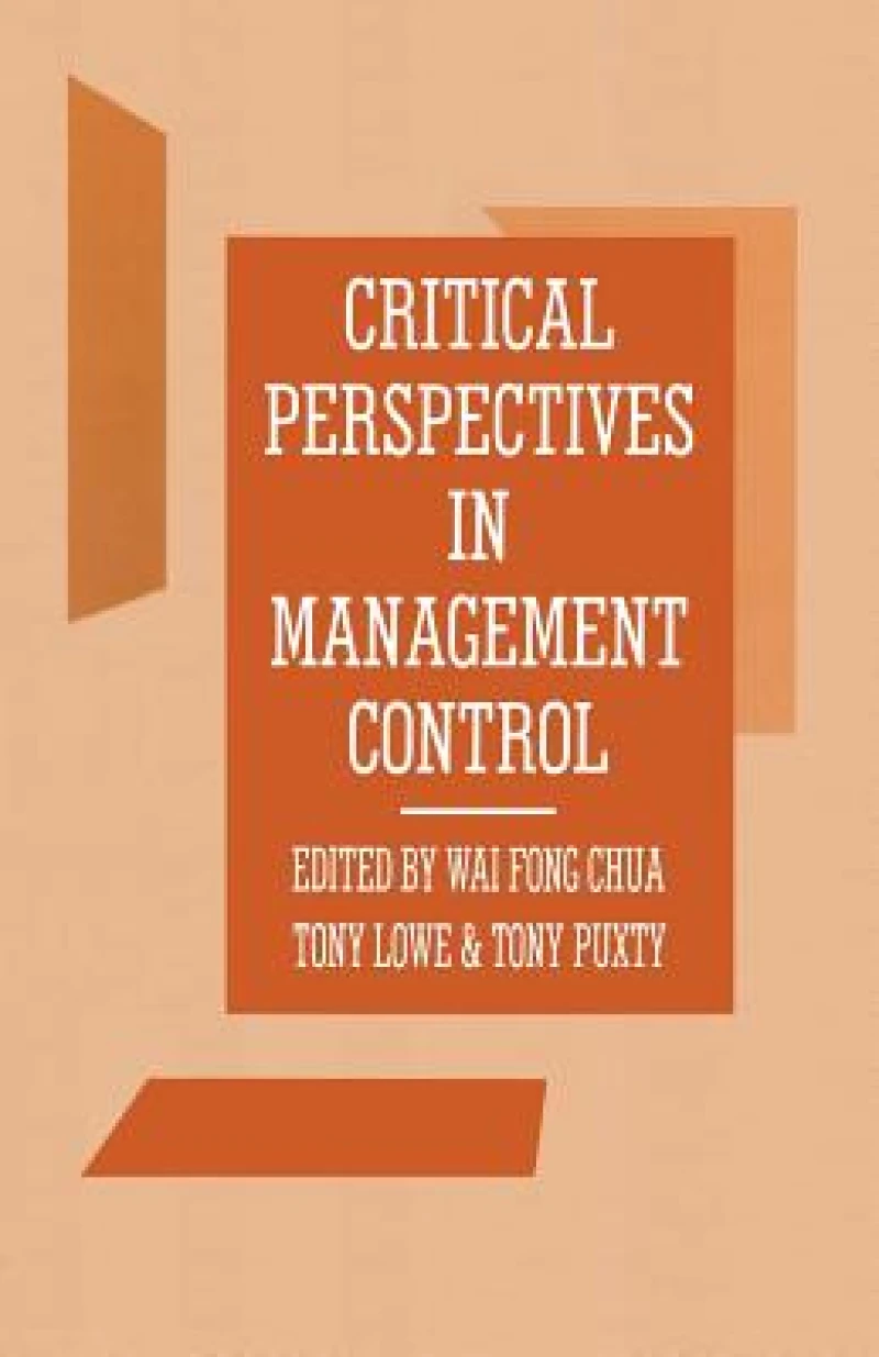 Critical Perspectives in Management Control