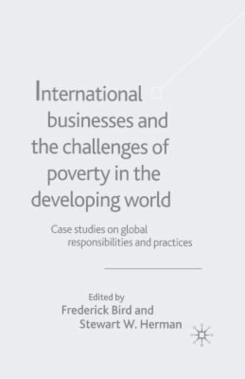 International Businesses and the Challenges of Poverty in the Developing World