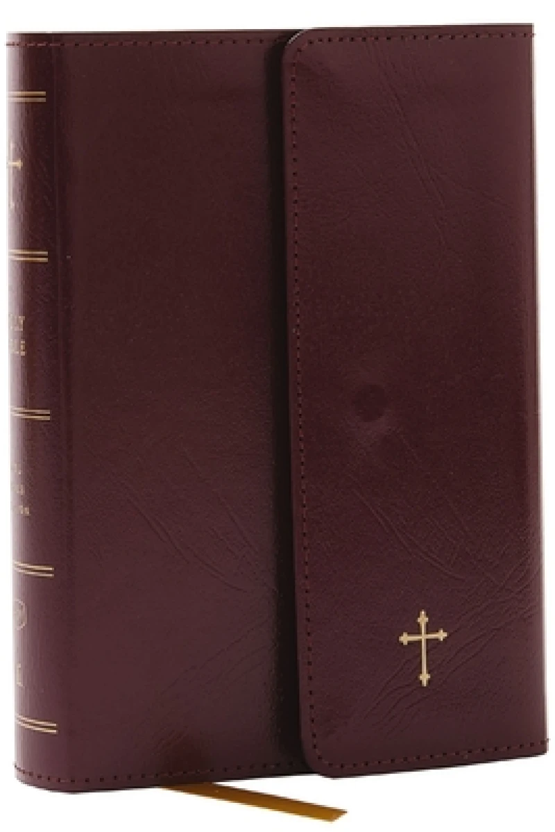 KJV Holy Bible: Compact with 43,000 Cross References, Burgundy Leatherflex with flap, Red Letter, Comfort Print: King James Version