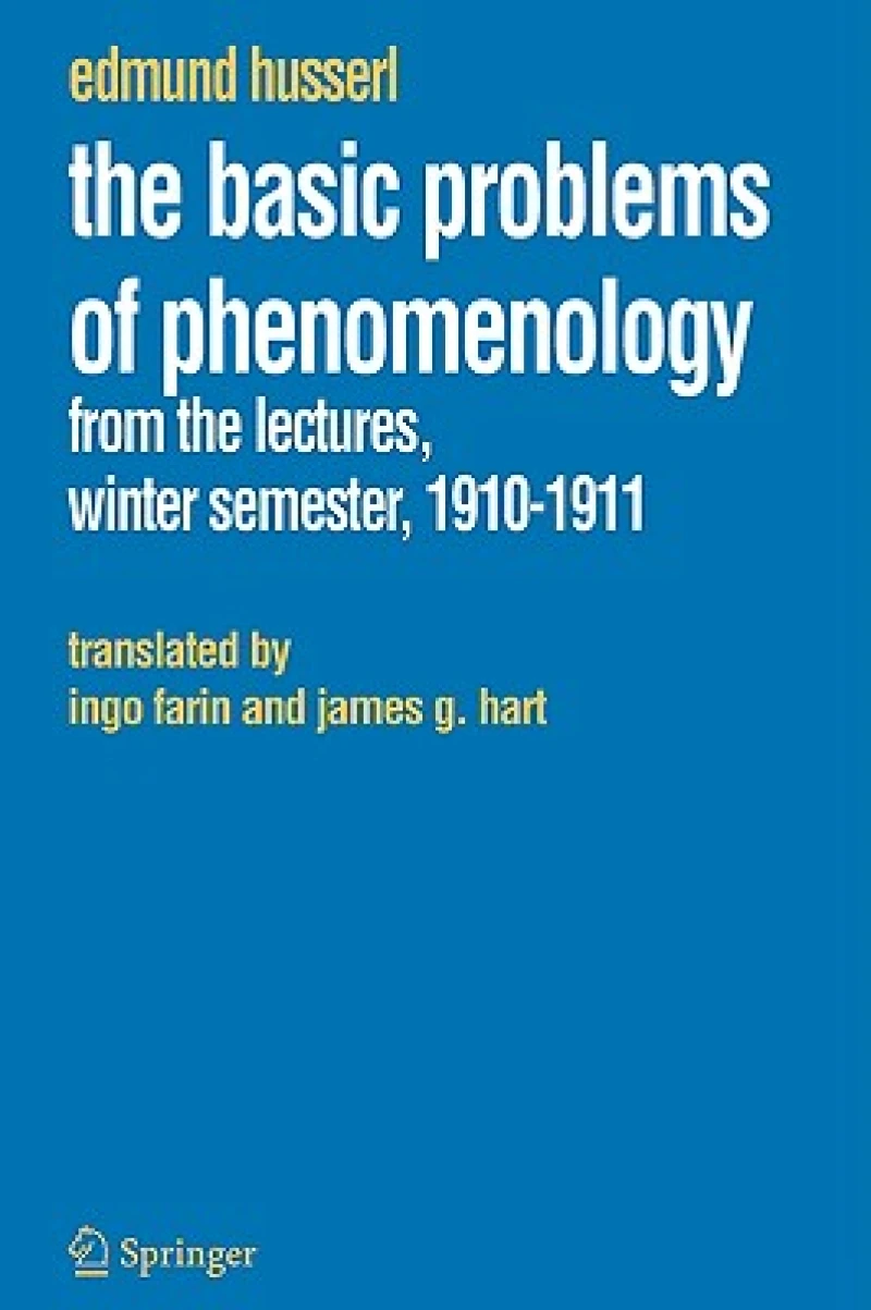 The Basic Problems of Phenomenology