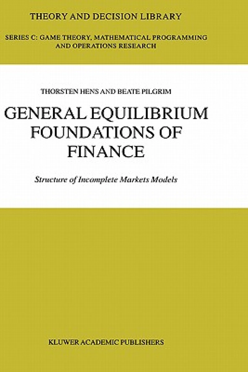 General Equilibrium Foundations of Finance