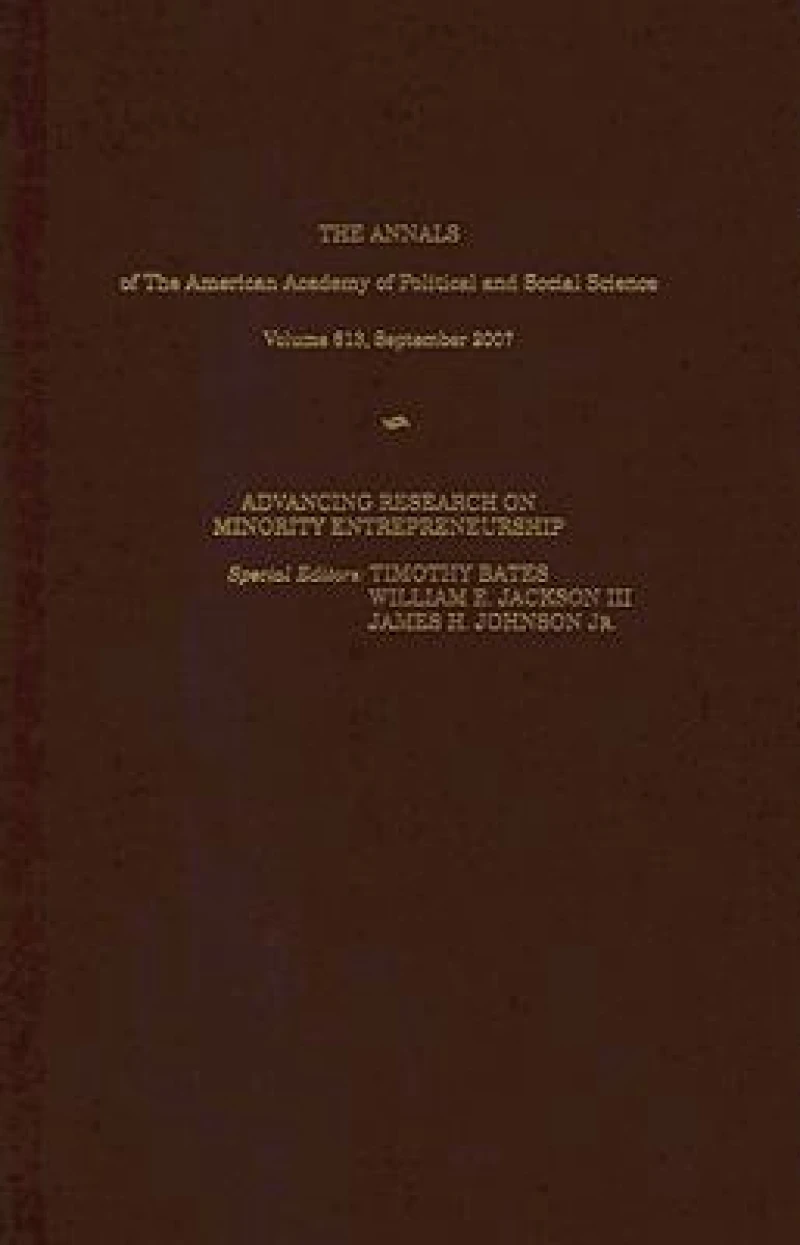 Advancing Research on Minority Entrepreneurship