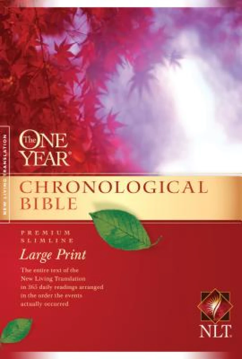 One Year Chronological Bible NLT, Large Print Thinline Edition (Softcover)