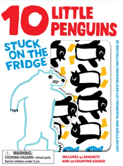 10 Little Penguins Stuck on Fridge