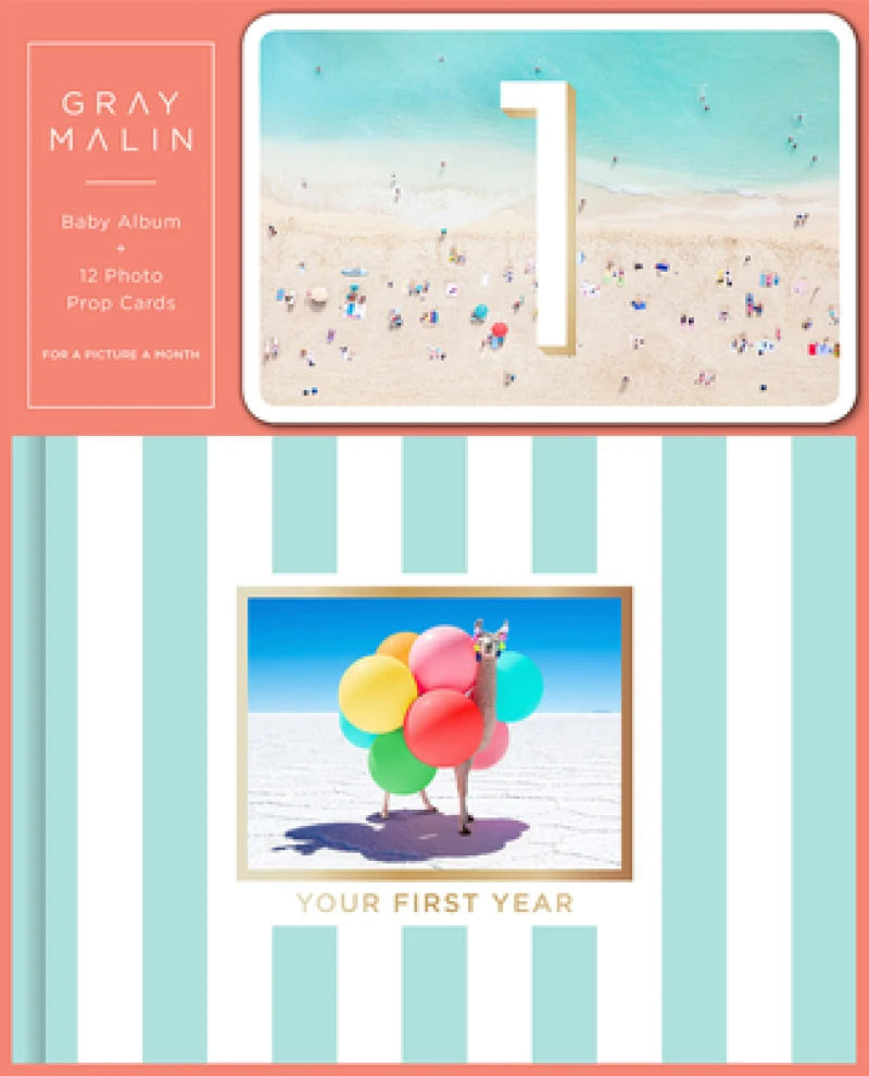 Gray Malin: Baby Album and 12 Photo Prop Cards Boxed Set