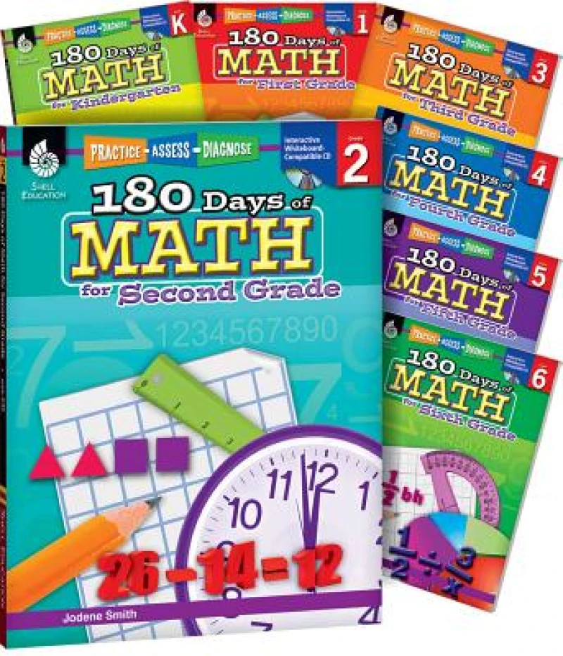 180 Days™: Math for K-6, 7-Book Set