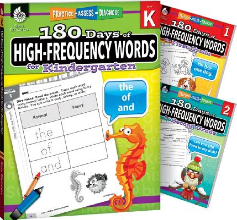 180 Days™: High Frequency Words for K-2, 3-Book Set