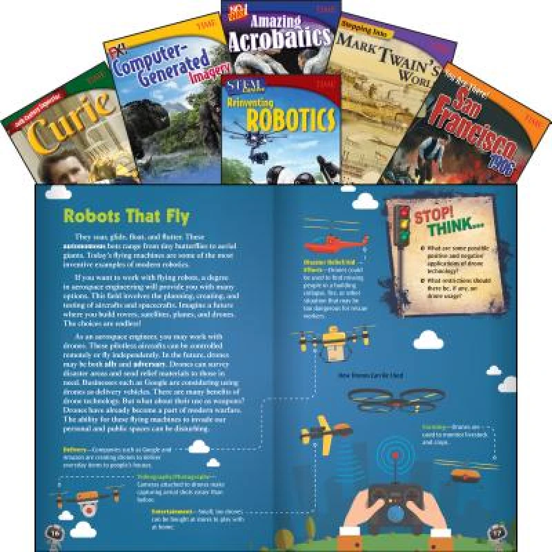 TIME Informational Text Grade 7 Set 3, 6-Book Set