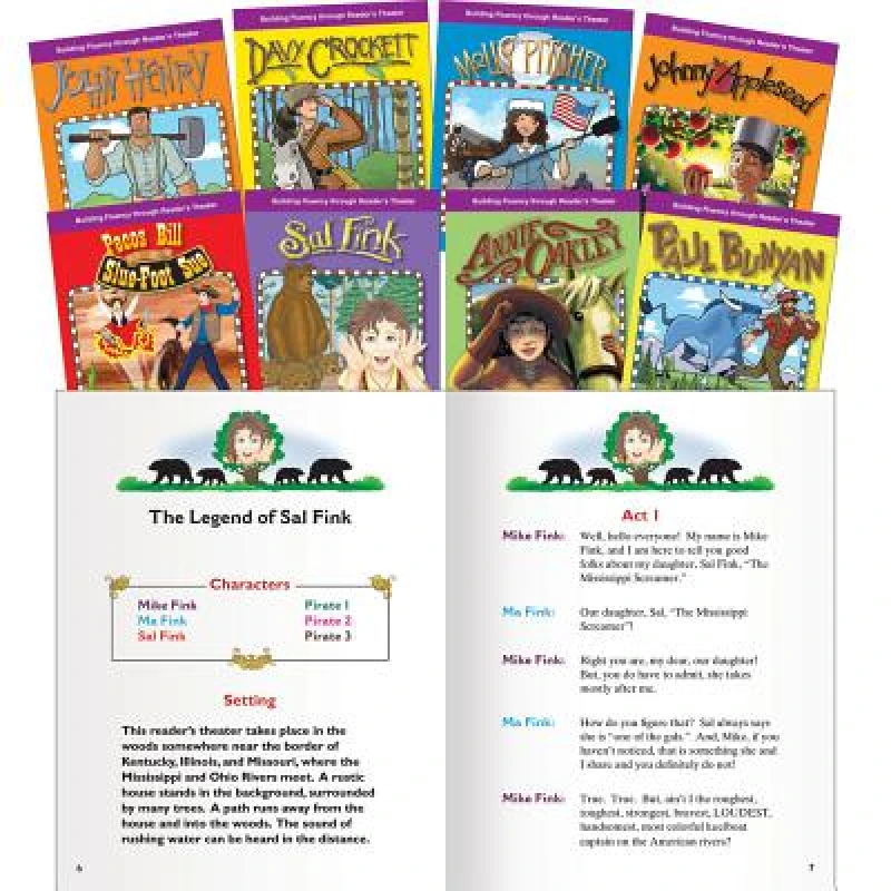 Reader''s Theater: American Tall Tales and Legends 8-Book Set