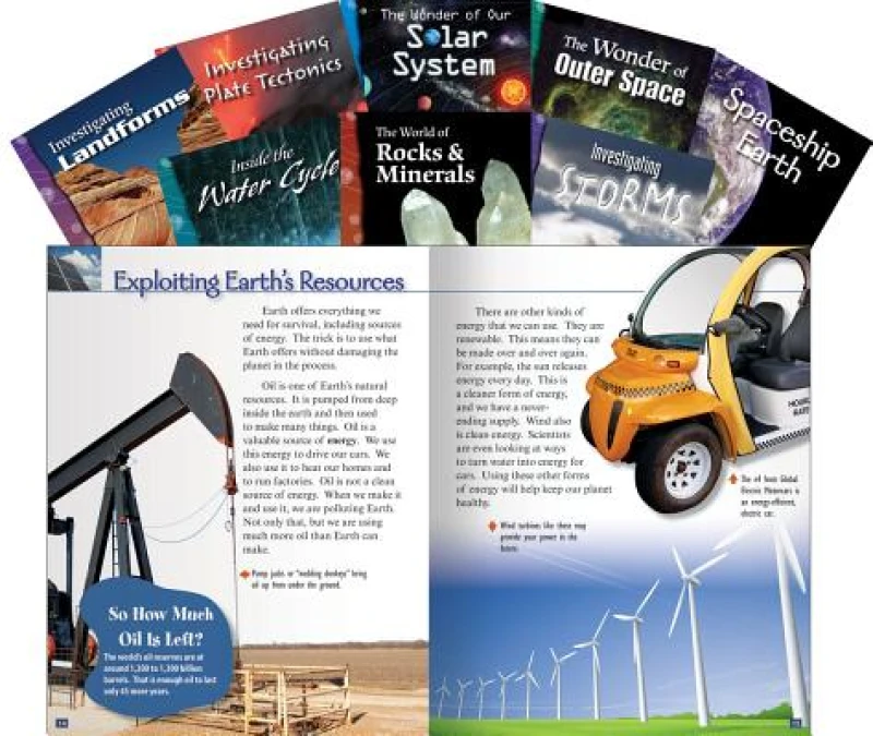 Earth & Space Science 8-Book Set, Grades 6-9
