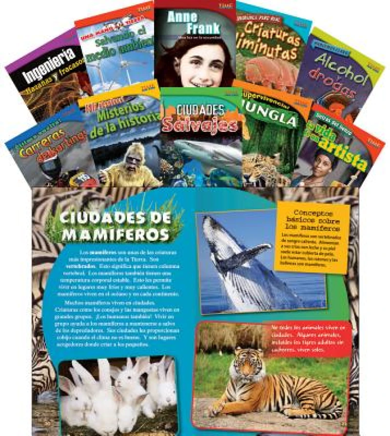 TIME FOR KIDS® Informational Text Grade 4 Spanish Readers Set 3 10-Book Set