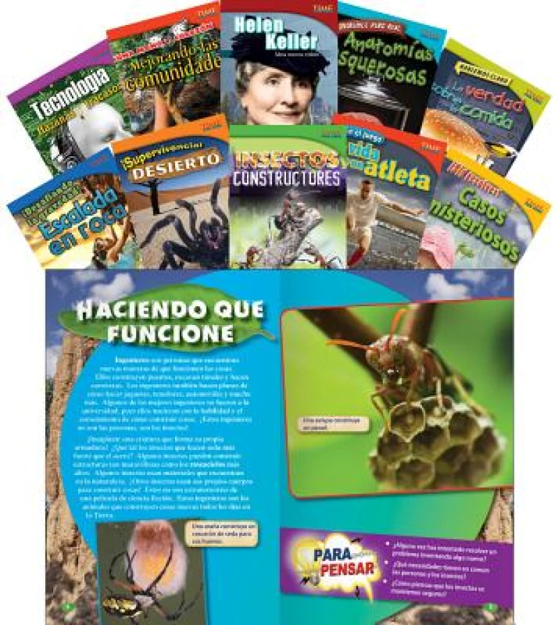 TIME FOR KIDS® Informational Text Grade 4 Spanish Readers Set 1 10-Book Set