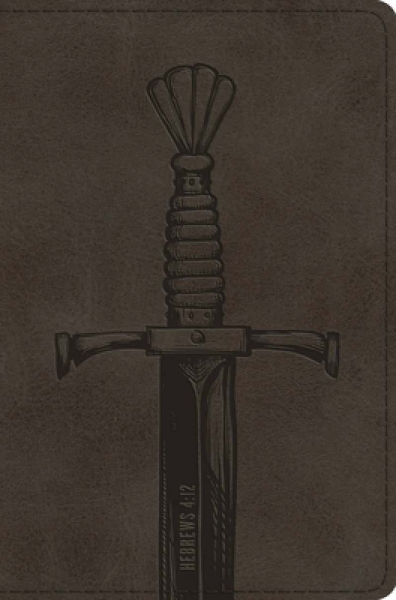 ESV Compact Bible (TruTone, Silver, Sword Design)