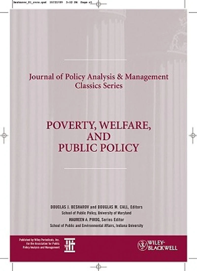 Poverty, Welfare, and Public Policy