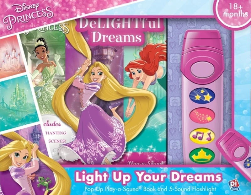 Disney Princess: Light Up Your Dreams Pop-Up Play-a-Sound Book and 5-Sound Flashlight Set