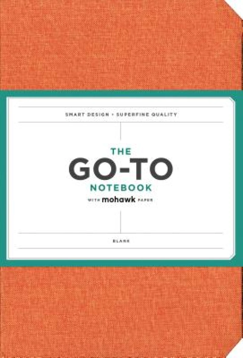 Go-To Notebook with Mohawk Paper, Persimmon Orange Blank