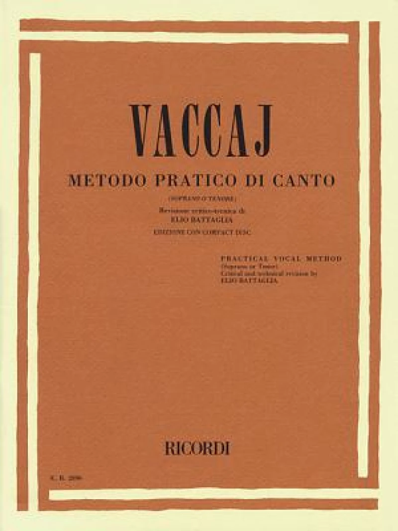 PRACTICAL VOCAL METHOD  VACCAI  - HIGH V