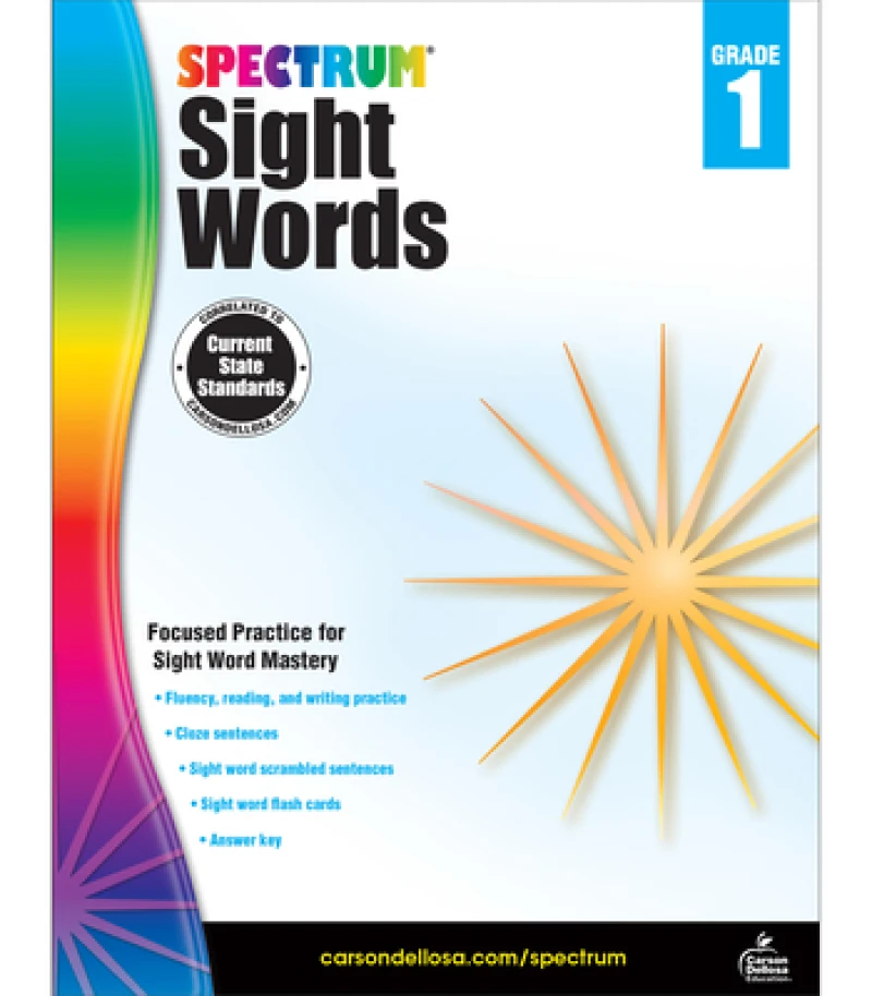 Spectrum Sight Words Grade 1