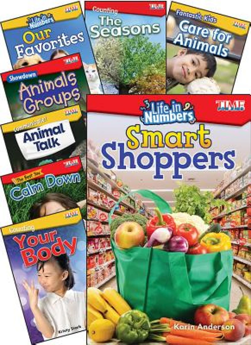 TIME FOR KIDS Math/Science Grades K-1, 8-Book Set