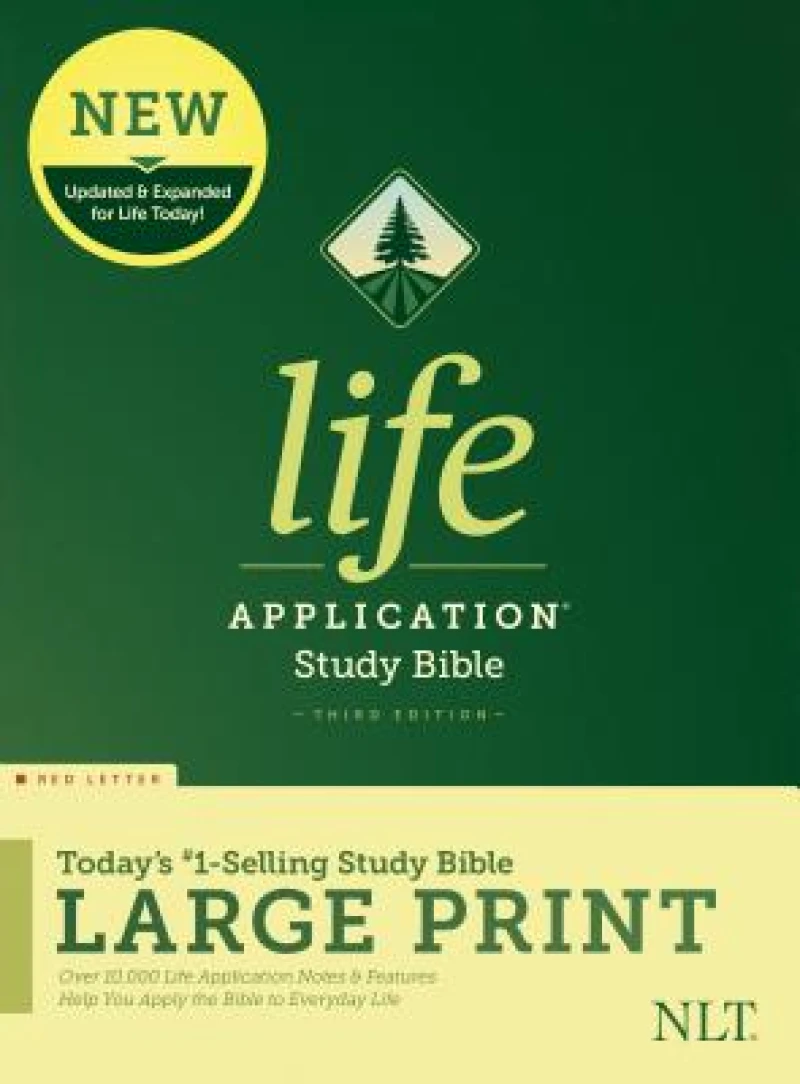 NLT Life Application Study Bible, Third Edition, Large Print (Hardcover, Red Letter)