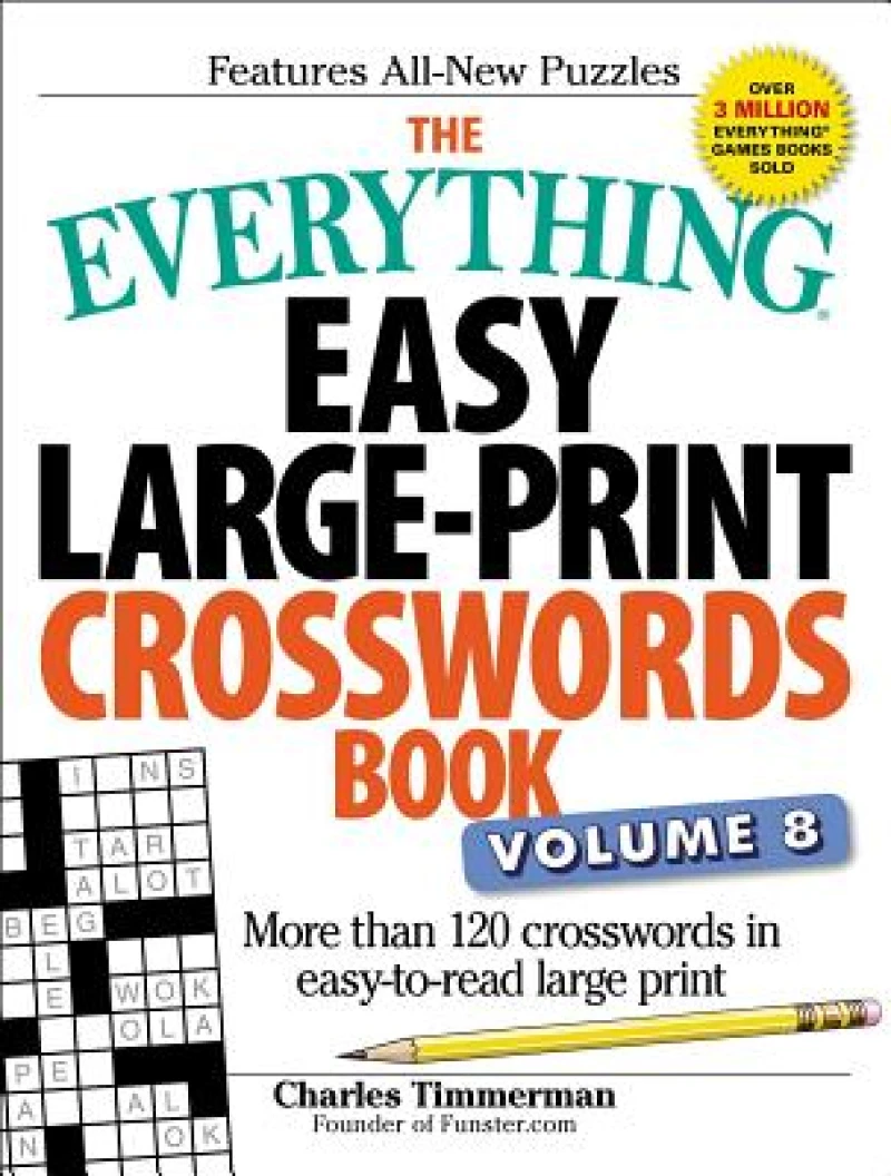 Everything Easy Large-Print Crosswords Book, Volume 8
