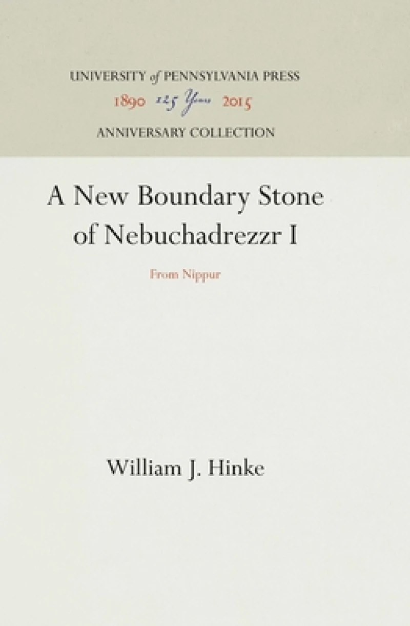 A New Boundary Stone of Nebuchadrezzr I