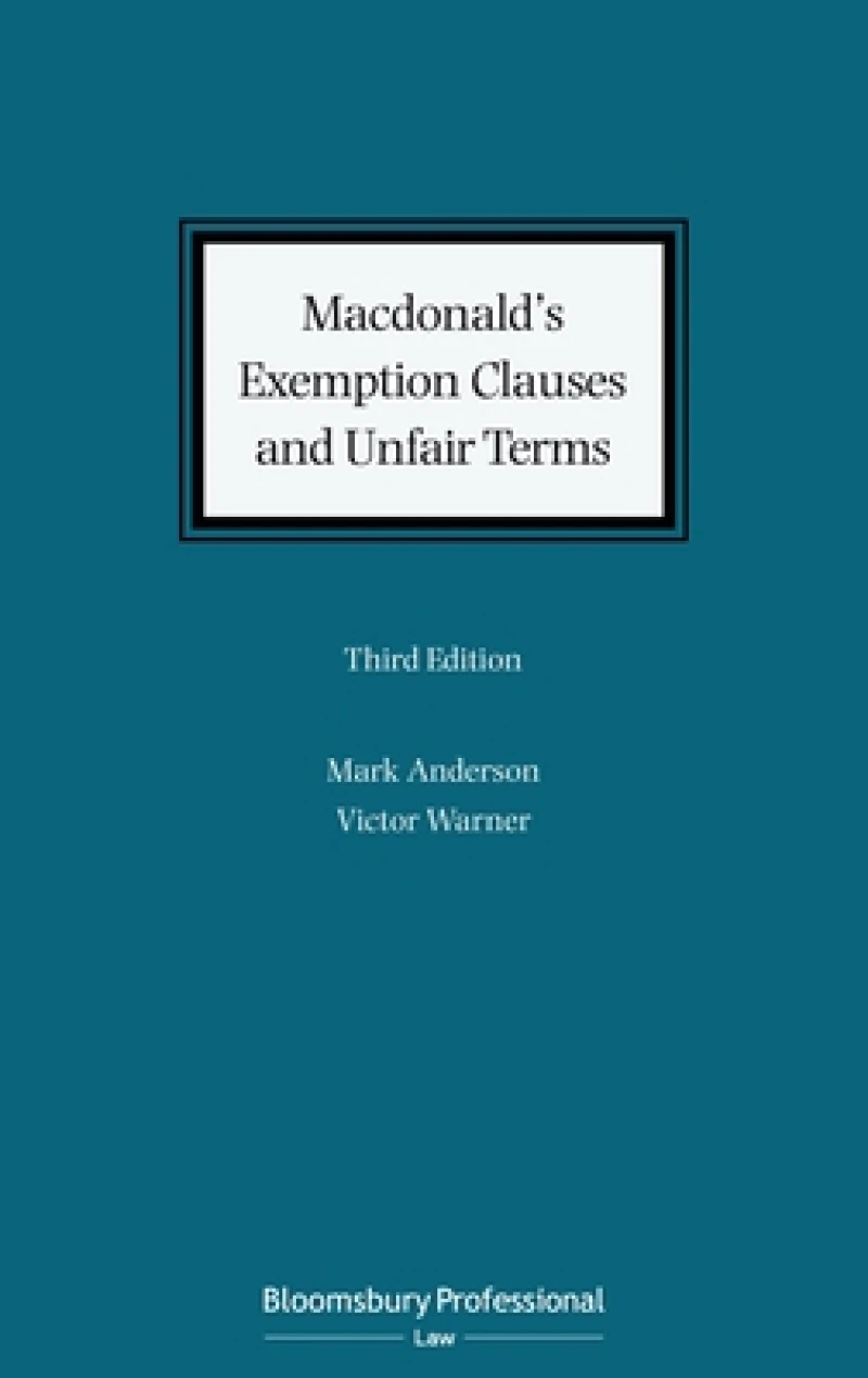 Macdonald''s Exemption Clauses and Unfair Terms