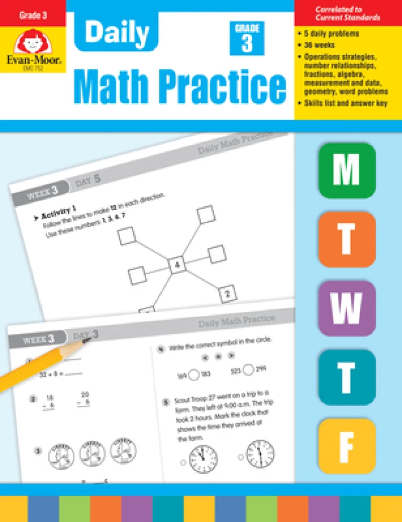 Daily Math Practice, Grade 3 Te