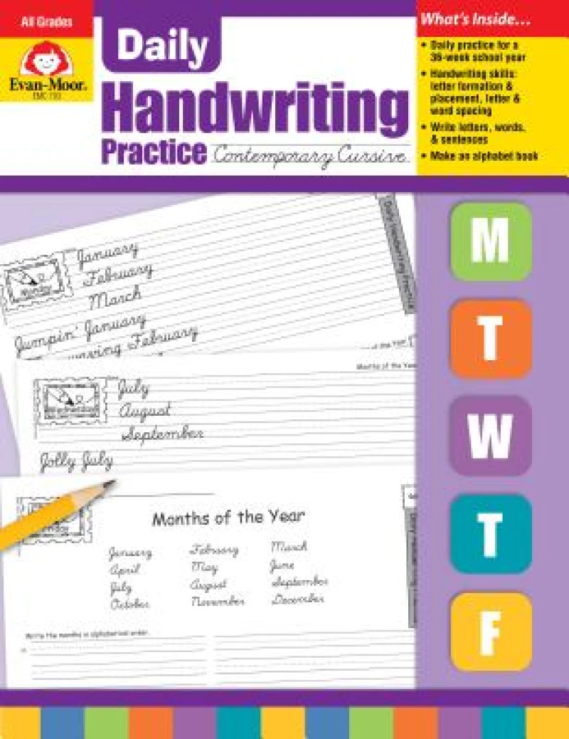 Daily Handwriting Contemporary Cursive Te