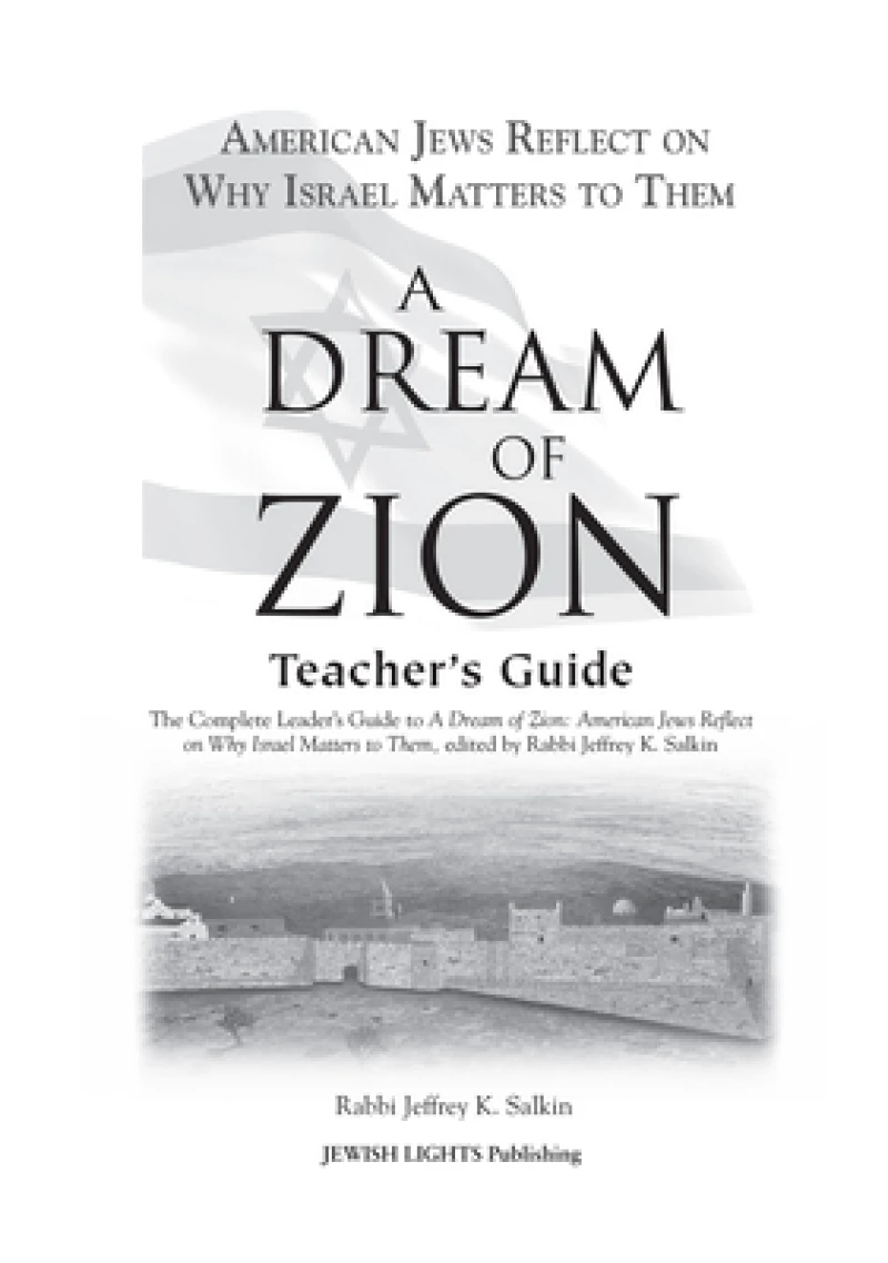 A Dream of Zion Teacher''s Guide