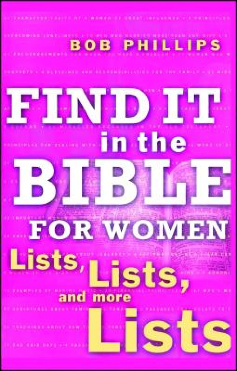 Find It in the Bible for Women