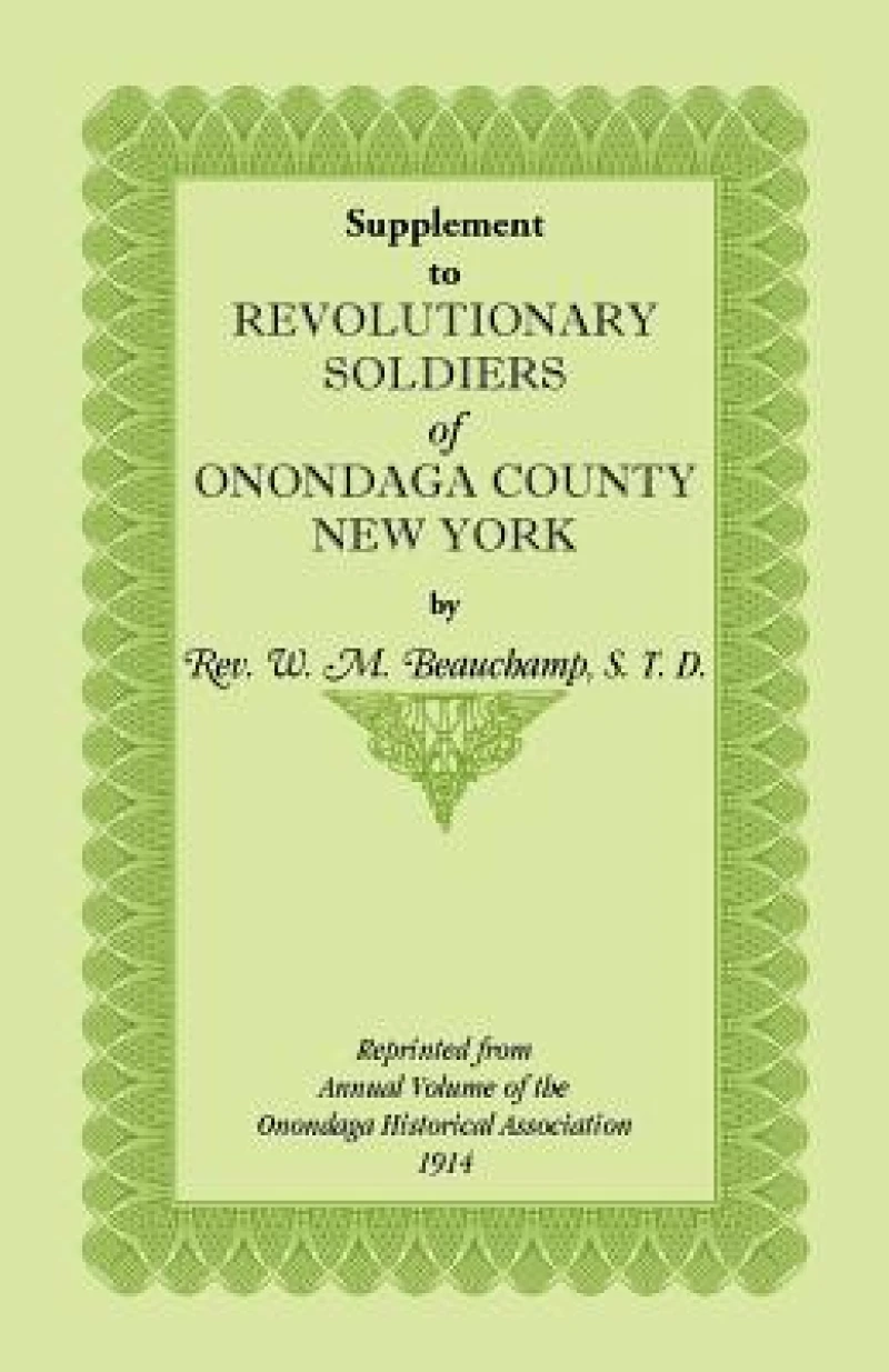 Supplement to Revolutionary Soldiers of Onondaga County, New York