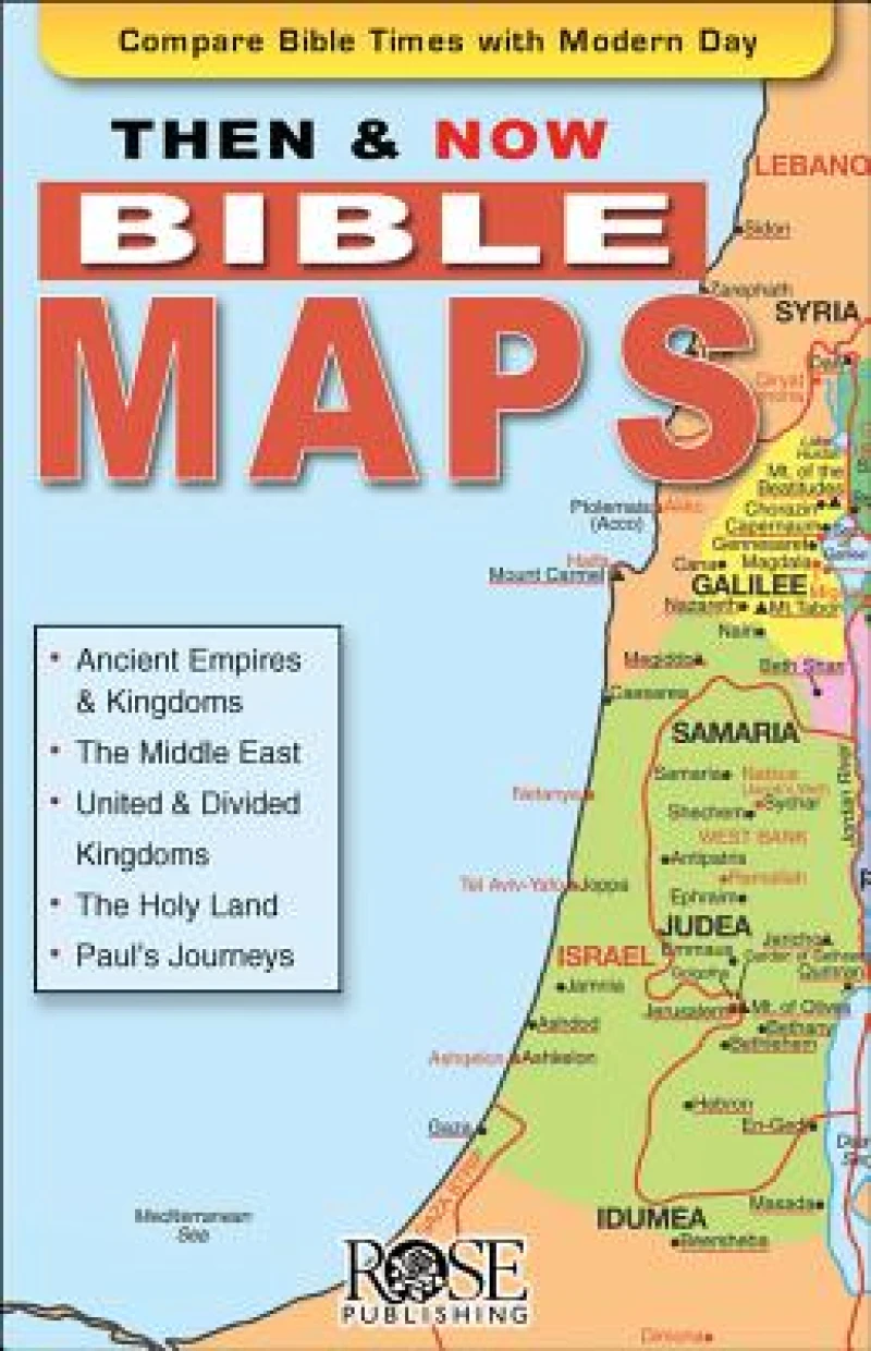 Then and Now Bible Maps 5pk