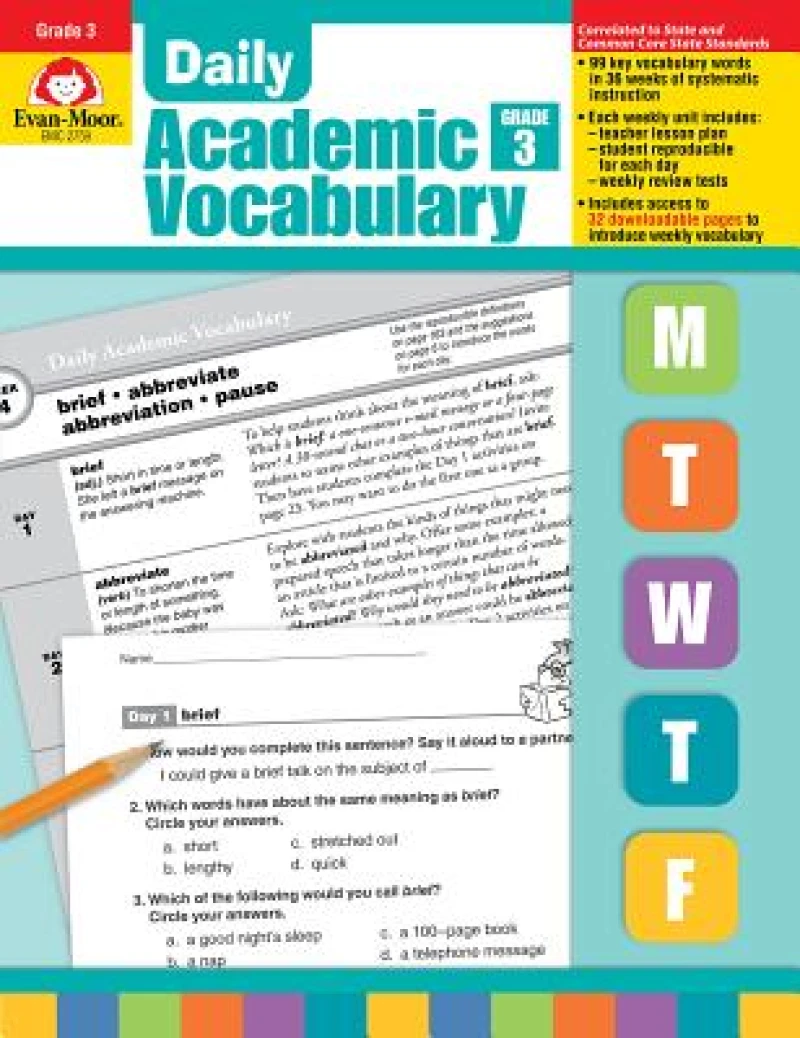 Daily Academic Vocabulary Gr 3 Te