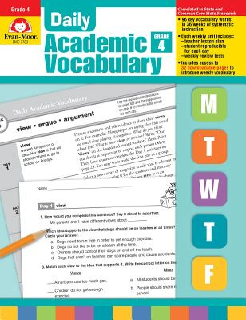 Daily Academic Vocabulary Gr 4 Te