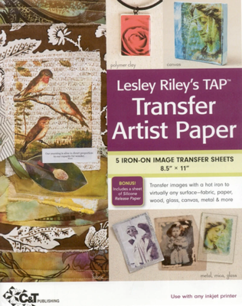 Lesley Riley''s TAP Transfer Artist Paper, 5 Sheet Pack
