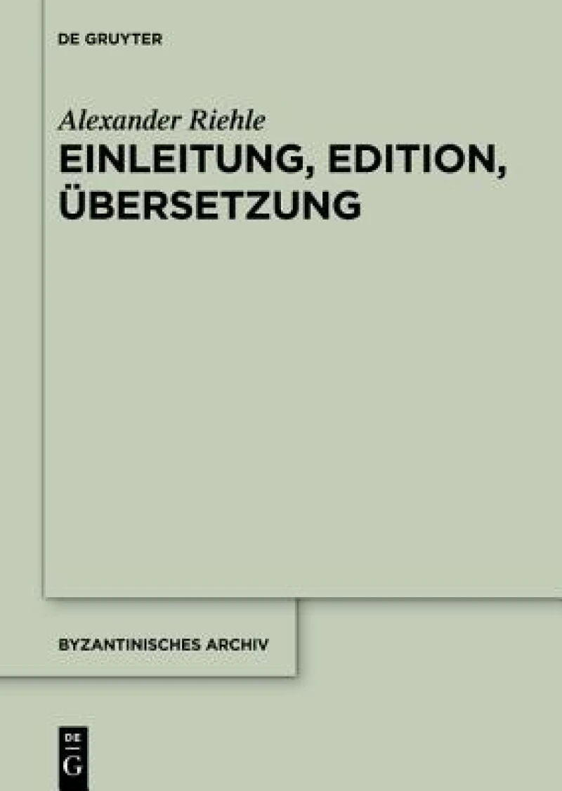 Die Briefsammlungen des Nikephoros Chumnos