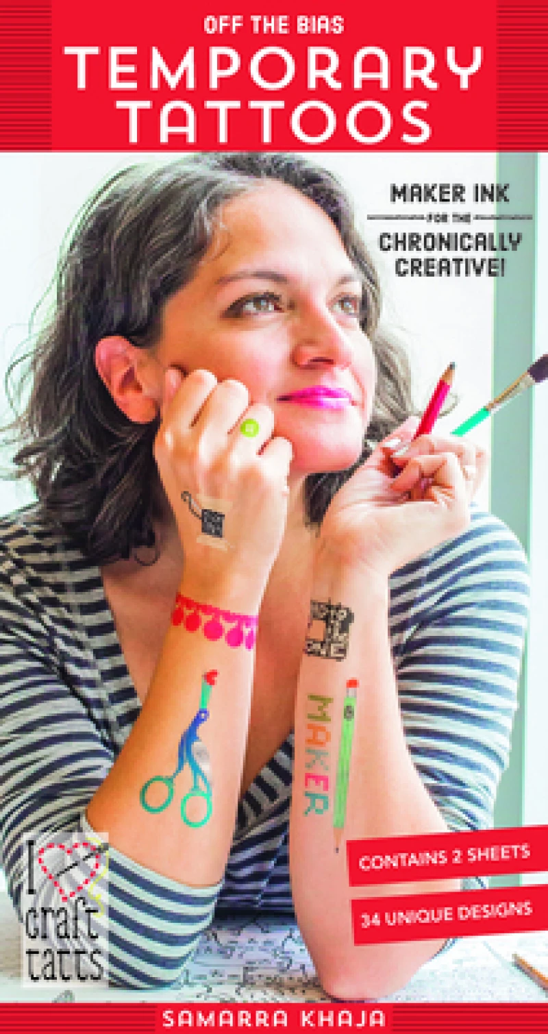 Off the Bias Temporary Tattoos