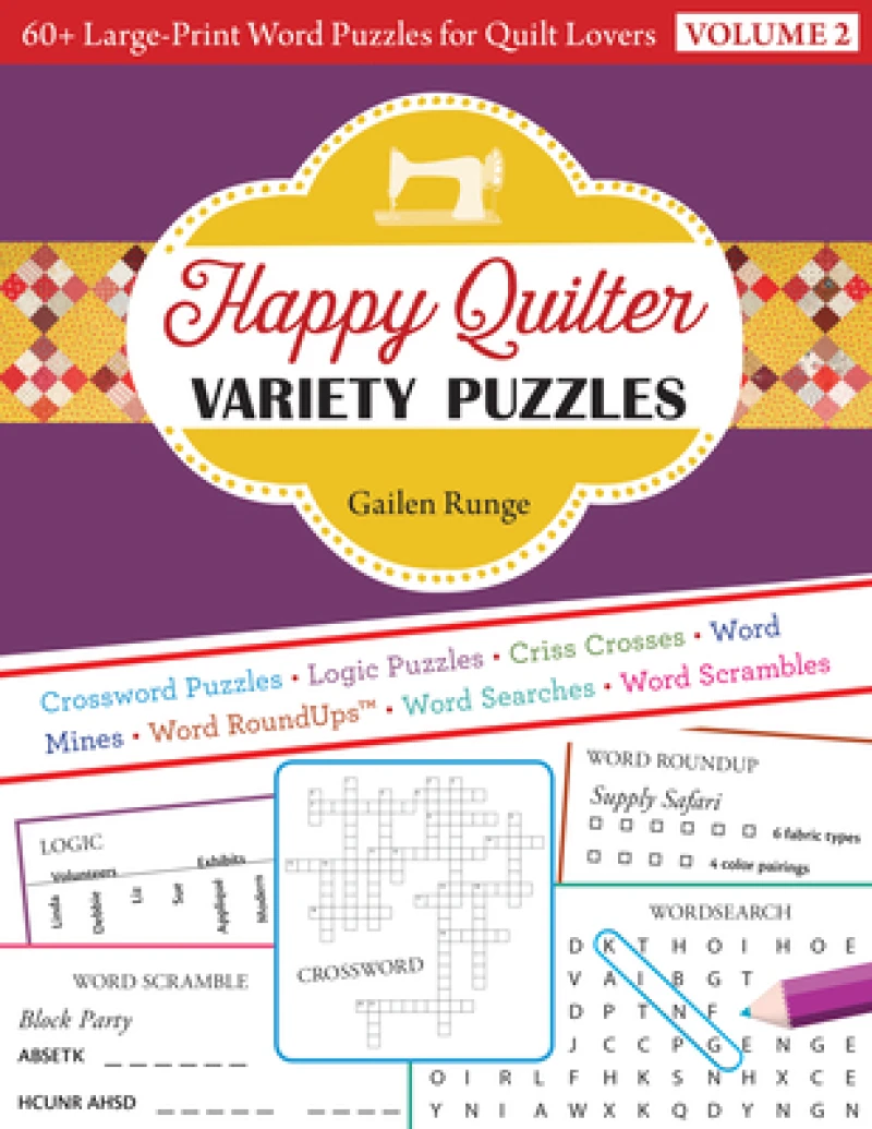 Happy Quilter Variety Puzzles - Volume 2