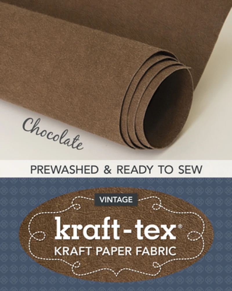 kraft-tex® Vintage Roll, Chocolate Prewashed