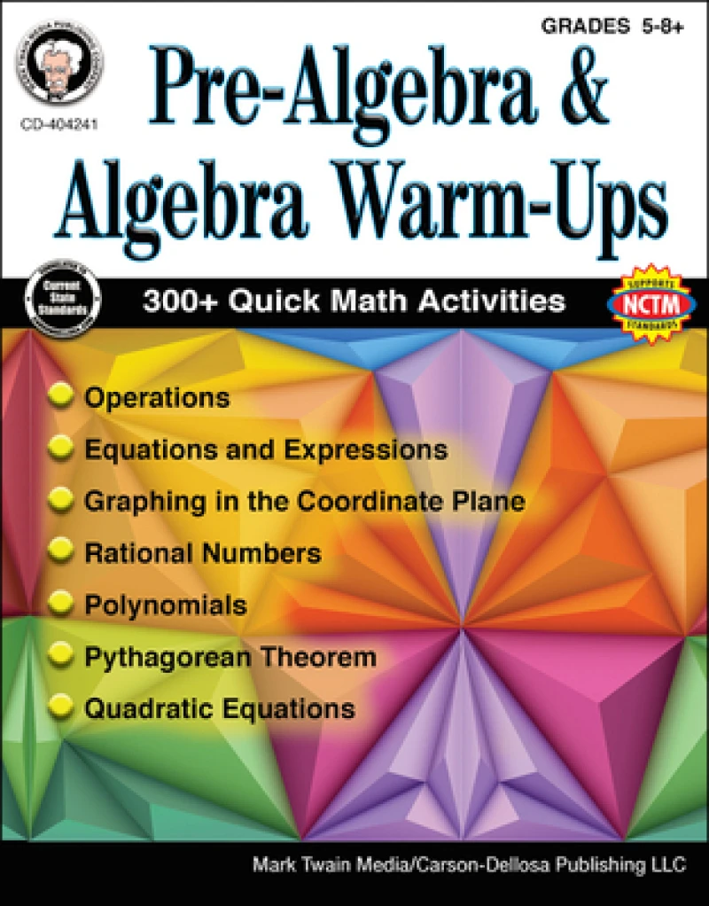 Pre-Algebra and Algebra Warm-Ups