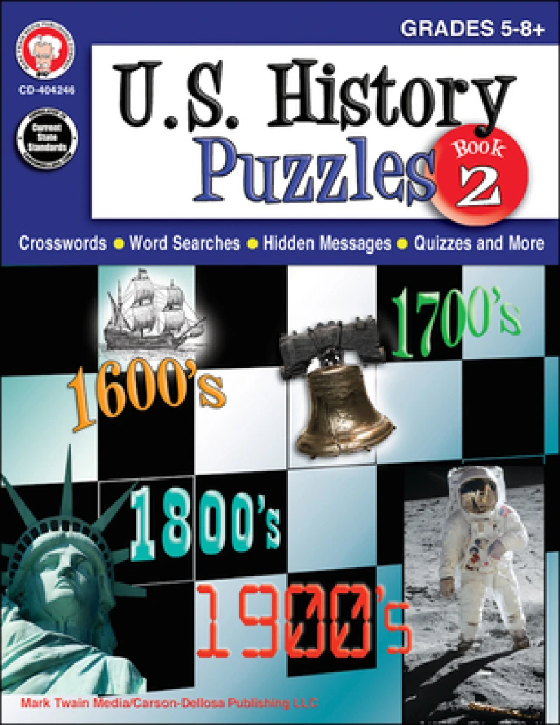 U.S. History Puzzles, Book 2