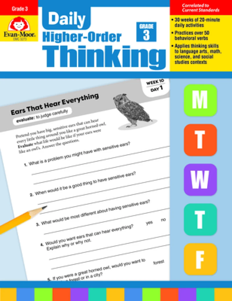 Daily Higher-Order Thinking, Grade 3 Te