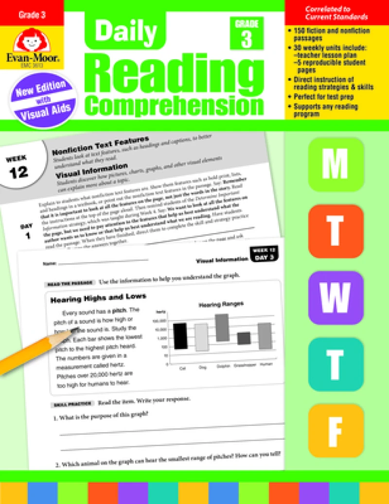Daily Reading Comprehension, Grade 3
