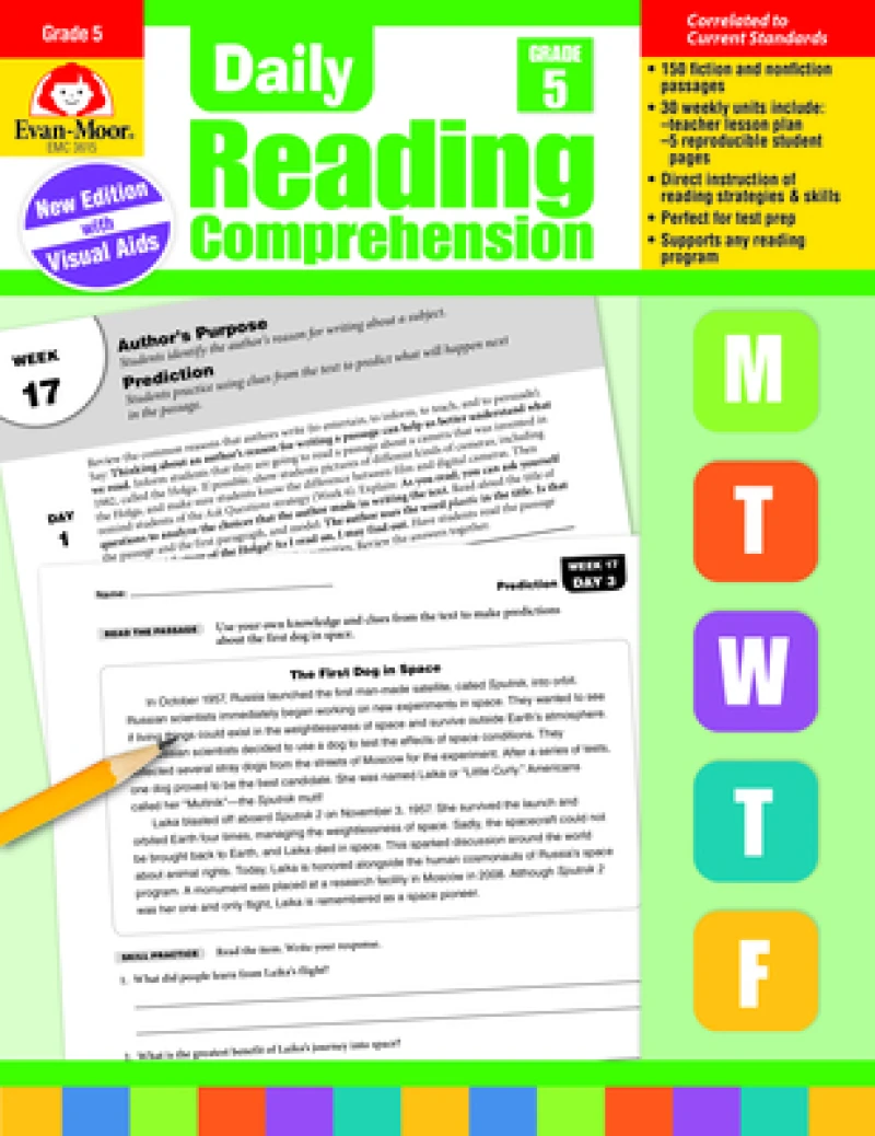 Daily Reading Comprehension, Grade 5 Te