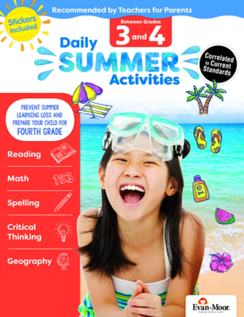 Daily Summer Activities Moving From 3Rd To 4Th Gr