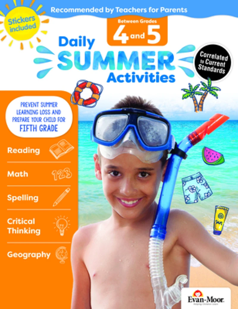 Daily Summer Activities Moving From 4Th To 5Th Gr