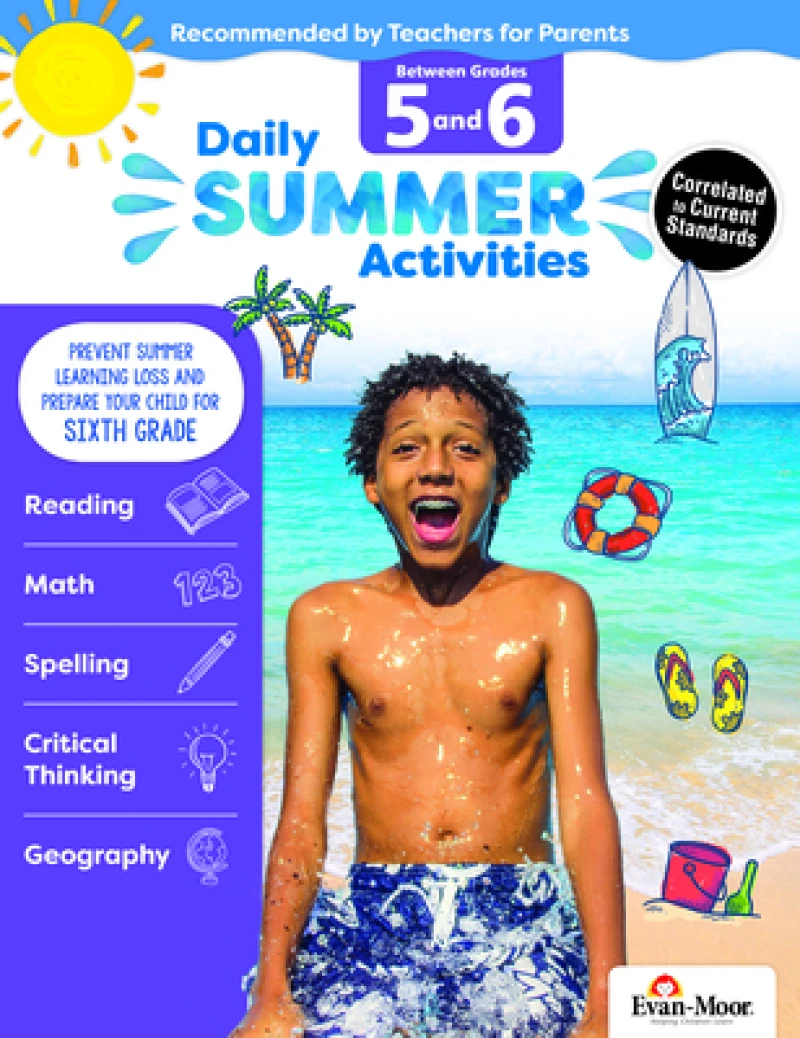 Daily Summer Activities Moving From 5Th To 6Th Gr