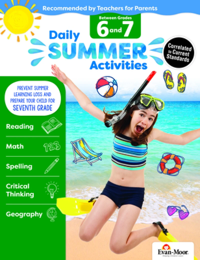 Daily Summer Activities Moving From 6Th To 7Th Gr