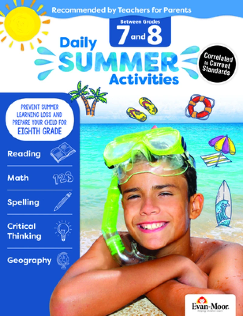 Daily Summer Activities Moving From 7Th To 8Th Gr